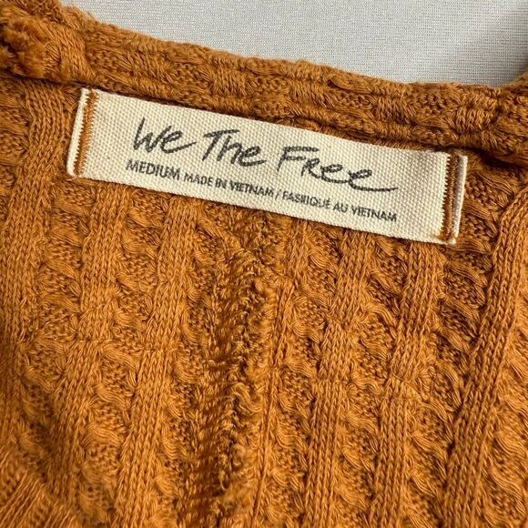 Free People New Magic Thermal Waffle Top in Pretty Penny - Picture 5 of 11